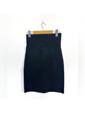 Jean Paul Gaultier 90’s Black High Waisted Bandage Mini Skirt Sz Small